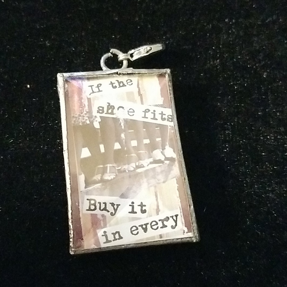 Bella Collection Pendant "If The Shoe Fits Buy It In Every Color"